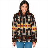 GB-NAT00062-01 Tribe Design Women's Padded Hooded Jacket