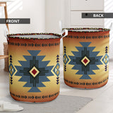 Powwow Store gb nat00057 01 southwest blue symbol laundry basket