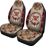 Powwow Store csa 004 red thunderbird native car seat cover