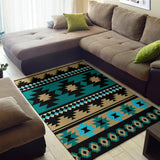 Powwow Store gb nat00509 green ethnic aztec pattern area rug