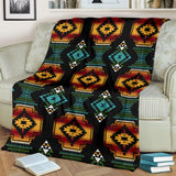 Powwow Store gb nat00321 native american patterns black red blanket