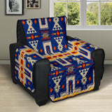 Navy Tribe Design Native American 28" Recliner Sofa Protector - Powwow Store