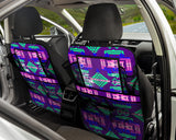 GB-NAT00628 Purple Pattern Native Car Back Seat Organizers