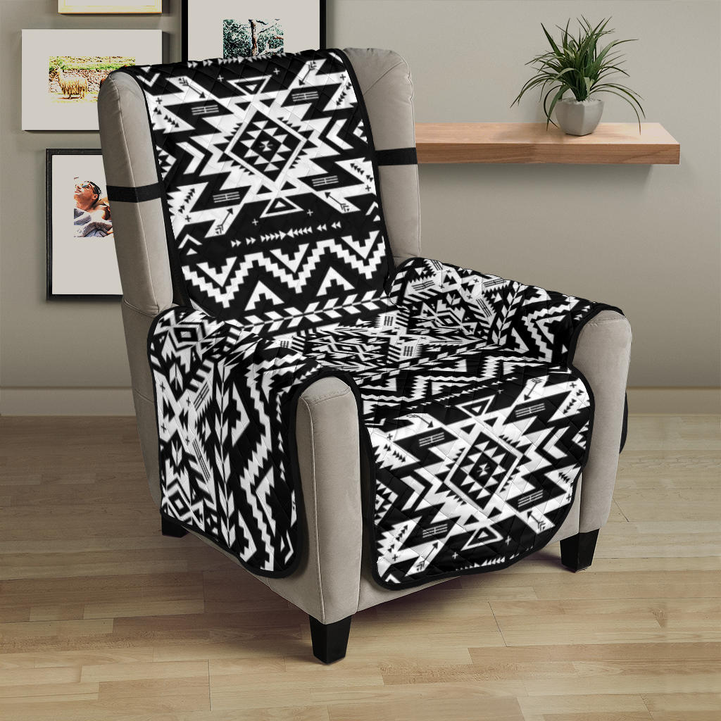 GB-NAT00441 Black Pattern Native 23" Chair Sofa Protector - Powwow Store