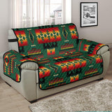 Green Tribal Native American Chair Sofa Protector