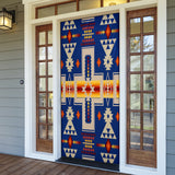GB-NAT00062-04 Navy Tribe Design Native American Door Sock