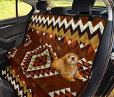 Powwow Store gb nat00415 02 ethnic geometric brown pattern pet seat cover