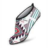 GB-NAT00049	Tribal Colorful Pattern Native American Aqua Shoes
