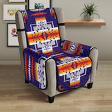 Purple Native Tribes Pattern Native American 23 Chair Sofa Protector - Powwow Store