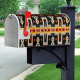 GB-NAT00062-01 Black Tribe Design Mailbox Cover