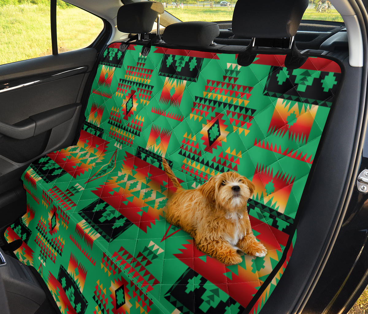 GB-NAT00046-05 Green Native Pattern Pet Seat Cover - Powwow Store