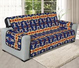 Native American Tribe Navy Pattern 78' Chair Sofa Protector - Powwow Store