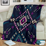 Powwow Store gb nat00565 dark color tribal pattern blanket