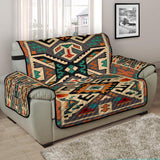 Orange Native Tribes Pattern Native American Chair Sofa Protector - Powwow Store