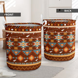 Powwow Store gb nat00580 pattern with birds laundry basket