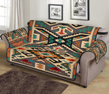 Orange Native Tribes Pattern Native American 70 Chair Sofa Protector - Powwow Store