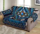 Mandala Blue Native American Chair Sofa Protector