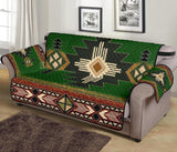 Southwest Green Symbol Native American 70" Chair Sofa Protector - Powwow Store