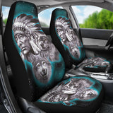 Powwow Store gb nat00208 02 chief wolf car seat covers