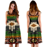 Indigenous Green Native American 3D Dress - Powwow Store