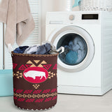 Powwow Store gb nat00161 01 brown bison laundry basket