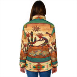 Powwow Storegb nat00054 kokopelli myth womens padded jacket