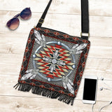Naumaddic Arts Native American Crossbody Boho Handbag