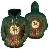 Horse Dreamcacther Native American All Over Zip-Up Hoodie - Powwow Store