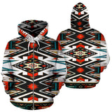Tribal Pattern Colorful Native American Design 3D Zipper Hoodies