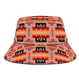 GB-NAT00046-16 Tan Tribe Pattern Bucket Hat