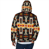 GB-NAT00062-01 Tribe Design Men's Padded Hooded Jacket