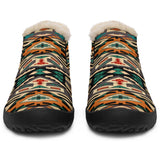 Orange Native Tribes Pattern Native American Winter Sneakers - Powwow Store