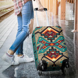 Tribe Blue Pattern Native American Luggage Covers - Powwow Store