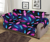 Colorful Feather Native American 70 Chair Sofa Protector - Powwow Store