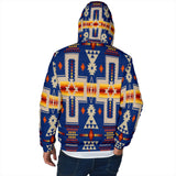 Powwow Storegb nat00062 04 navy tribe mens padded hooded jacket