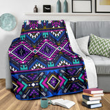 Powwow Store gb nat00380 purple tribe pattern blanket