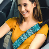 Powwow Store gb nat00602 blue light pattern seat belt cover