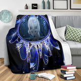 Powwow Store gb nat00395 wolf blue galaxy blanket