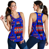 Powwow Store gb nat00046 06 dark blue native tribes pattern native american womens racerback tank