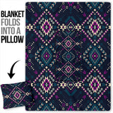 Powwow Storegb nat00565 dark color pattern pillow blanket