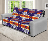 Purple Native Tribes Pattern Native American 70 Chair Sofa Protector - Powwow Store