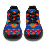 GB-NAT00520  Red & Yellow Geometric Chunky Sneakers