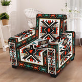 Tribal Colorful Pattern Native American 43" Chair Slip Cover - Powwow Store