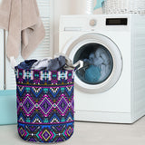 Powwow Store gb nat00380 purple tribe pattern laundry basket