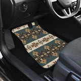 Powwow Store gb nat00609 navajo geometric seamless patternfront and back car mats set of 4