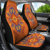 Powwow Store gb nat00538 02 orange pattern car seat covers