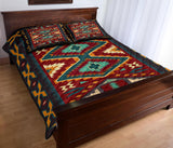 Tribe Ethnic Red Pattern Native American Quilt Bed Set - Powwow Store