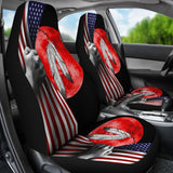 CSA-001 Flag Blood Feather Car Seat Covers