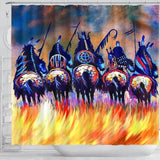 Warriors Native American Shower Curtain - Powwow Store