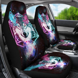 FS-NAT0051 Wolf and Smoke Galaxy Car Seat Covers